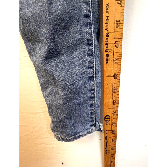 Forever 21 Overalls Women's 24 Light Wash Pants Denim Distressed Skinny Outdoors - Picture 5 of 9